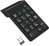 SMOOTHCLUE Wireless Number Pad, Numeric Keypad 10 Key USB Keyboard, Financial Accounting Numpad for Laptop,Notebook,PC,Desktop,Surface Pro