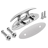 YUSOVE Boat Folding Cleat 4-1/2' 316 Stainless Steel Marine Flip Up Dock Cleat