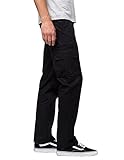 Dickies mens Regular Straight Stretch Twill Cargo work utility pants, Black, 32W x 30L US
