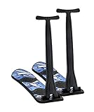 Superio 2 Pack, Kids Snow Scooter, Ski Scooter, Snowboard, Snow Sled, Sledge Folding Sliding Ski Snowboard with Grip Handle
