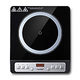 COMFEE’ 1800W Digital Electric Portable Induction Cooktop Countertop Burner, with 8 Power & Temperature Settings & 180 Mins Timer Auto Shut Off and Energy-saving