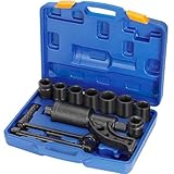 Rengue Heavy Duty Torque Multiplier Wrench Set, 1 Inch Drive Labor Saving Wrench, Lug Nut Remover with 8 Cr-v Sockets (4800 N/M, 3540 ft/lb)