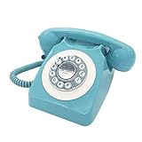 Corded Retro Phone, TelPal Vintage Old Phones, Classic 1930's Antique Landline Phones for Home & Office Decor, Novelty Hotel Telephone with Redial