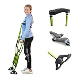 DynamoMe - Sport Swings Lightweight Crutches Are The Best For Recovery. Big Shock-Resistant Grippy Feet Give You Confidence & Comfort. Anti-slip Back Strap Reduces Slip-outs/Falling (4'6'-5'2')