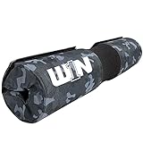 W1N - Hip Thrust and Squat Pad for Leg Day, Thick Cushion for Comfortable Squats Lunges Glute Bridges, Works with Olympic Barbell and Smith Machine, No More Bruises (Camo)