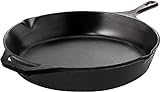 Utopia Kitchen 12 Inch Pre-Seasoned Cast iron Skillet - Frying Pan - Safe Grill Cookware for indoor & Outdoor Use - Chef's Pan - Cast Iron Pan (Black)
