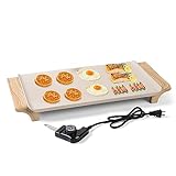 Electric Griddle - MOKIKA Extra Large Cooking Surface Electric Grill, Healthy-Eco Non-Stick Coating Indoor Grill Griddle, 5-Level Adjustable Temperature Control Griddle Grill, Cool-Touch Handles