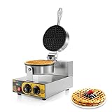 Dyna-Living Commercial Waffle Maker Electric Waffle Iron Nonstick Restaurant Flip Waffle Cones Maker Machine Waffle Bowl Maker for Household Bakeries Snack Bar 110V 1200W