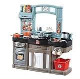 Step2 Best Chefs Kitchen Set for Kids – Includes 25 Toy Kitchen Accessories, Interactive Features for Realistic Pretend Play – Indoor/Outdoor Toddler Playset – Dimensions: 35.8” H x 34.4” W x 11.5” D