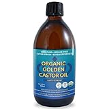 QUEEN OF THE THRONES Organic Golden Castor Oil - 500mL (16.9oz) | 100% Pure & Expeller-Pressed for Hair, Skin & Nails | Hexane Free | USDA Certified