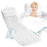 Bath Pillows for Tub Full Body Non-Slip Bathtub Pillow, Quick Drying Bathtub Mat, Upgraded 3D Air Mesh SPA Cushion for Relaxation and Comfy,Machine Washable,Fit Any Tub.