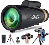 Allkeys HD Monocular Telescope, 16x55 High Power Monocular for Adults with BAK4 Prism & FMC Lens, Day & Low Night Vision, Waterproof Monocular with Upgraded Folding Tripod - Suitable for Bird Watching