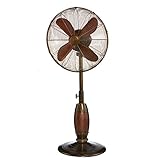 Designer Aire Oscillating Indoor/Outdoor Standing Floor Fan for Cooling Your Area Fast - 3-Speeds, Adjustable 40-51 Inches in Height, Fits Your Home Decor