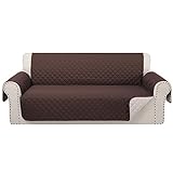 Luxshare Home Reversible Sofa Covers Couch Cover Furniture Protector(Sofa,Chocolate/Beige)