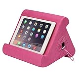 Flippy iPad Tablet Stand with Cubby Storage and Multi-Angle Viewing for Home, Work & Travel. Our iPad and Tablet Holder Has Storage for Your All Your Personal Items. (in The Pink Baby)