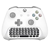 Megadream Xbox One Wireless Chatpad Keyboard with 3.5mm Audio Jack for Xbox One/One S/One X, Xbox Series S/X, Xbox One Elite/Elite 2, PC – 2.4G USB Receiver & Charge Cable included