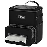 HOTOR Car Trash Can 2.5 Gallon - Handy Car Tissue Holder, Easy-to-Install Car Accessory Interior, Leak-Proof Car Organizer and Storage Bag for the Back/Front/Console of Any Cars, Sedans, SUVs & Trucks
