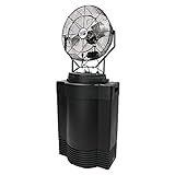 Maxx Air Premium Misting Fan w/Standalone Tank, Swamp Cooler for Commercial, Residential, Athletic Use (Mid Pressure 18')