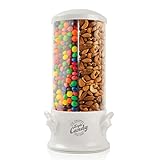 Handy Gourmet Original Triple Machine-Fun Candy & Nut Dispenser-New & Improved (Pearl White), Standard