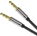 Ruaeoda Aux Cord 3 ft, 3.5mm Audio Cable Male to Male Stereo Hi-Fi Sound Nylon Braided aux to aux 1/8 Cable for Headphones Car Home Stereos Speakers Tablets