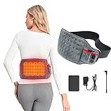 Vofuoti Cordless Heating Pad, Portable Heated Pad with Battery Pack and 3 Heat Settings for Back Pain Relief, Abdomen Cramps