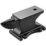 VEVOR Cast Iron Anvil, 100 Lbs(45kg) Single Horn Anvil with 10.4 x 5 in Countertop and Stable Base, High Hardness Rugged Round Horn Anvil Blacksmith, for Bending, Shaping, Twisting