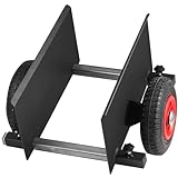 VEVOR Panel Dolly, 600LBS Capacity Slab Dolly, Heavy-Duty Drywall Mover with 8' Pneumatic Wheels, Adjustable Clamp Panel Cart for Drywall Sheet, Material Handling, All Terrain Moving Cart