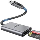 uni USB C SD Card Reader, Sturdy Micro SD Card Adapter (Durable Nylon, No Block), High-Speed USB Type C Camera Memory Card Reader OTG Compatible with Android Galaxy S21, USB-C Tablet, MacBook Pro/Air