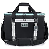 INSMEER Large Cooler Bag 65 Can Camping Cooler Lunch bag Lunch Box Leakproof/Insulated/Collapsible/Easy Clean,with Bottle Opener&Removable Shoulder Strap, For Beach Picnic Grocery Shopping Camping 48L