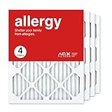 AIRx Filters 16x20x1 Air Filter MERV 11 Pleated HVAC AC Furnace Air Filter, Allergy 4-Pack, Made in the USA