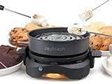 JoyMech Electric S'mores Maker Tabletop Indoor, Marshmallow Roaster Machine, Includes 4 Forks, Excellent Gift for Adults and Kids in Holidays, Birthday Parties and Christmas (Grey)