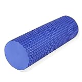 18 Inch Foam Roller for Physical Therapy & Exercise for Stretching, Myofascial Release, Yoga, Pilates, Back Pain, Legs - Trigger Point Deep Tissue Pain Relief & Recovery (Midnight Blue)