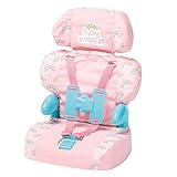 Casdon Toy Car Booster Seat | Pink Dolls Toy Car Booster Seat | Suits Dolls Up To 46cm In Size