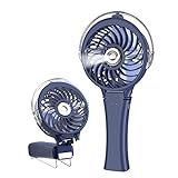 HandFan Portable Handheld Misting Fan, Rechargeable Personal Mister Fan, Battery Operated Spray Water Mist Fan, Foldable Mini Cooling Fans for Makeup Travel, Beach, Outdoors(Royal Blue)