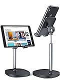 LISEN Cell Phone Stand, Angle Height Adjustable Phone Stand for Desk, Thick Case Friendly Phone Holder Stand, Taller iPhone Stand Compatible with All Mobile Phones,iPhone,Switch,iPad,Tablet(4-10in)