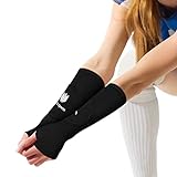 FitsT4 Sports Volleyball Arm Sleeves for Girls Passing Forearm Sleeves with Protection Pads and Thumbhole for Youth