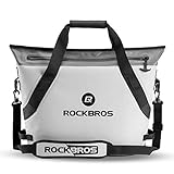 ROCKBROS Soft Cooler Insulated Leak Proof Cooler Bag Portable 36 Can Large Soft Sided Coolers Waterproof Insulated Pack Cooler for Travel, Beach, Camping, Picnic, Lunch, Fishing, Floating, Party, Work
