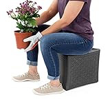 Simplay3 Handy Home 3-Level Heavy Duty Work/Garden Seat - 12' x 15' x 9' - Gray, Made in USA