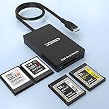 【Upgraded Version】USB C XQD Card Reader, Rocketek XQD Reader Compatible with Sony G/M Series USB Mark XQD Card, Lexar 2933x/1400x USB C Mark XQD Card for Windows/Mac OS. Type C XQD Memory Card Reader