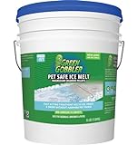 Green Gobbler Pet Safe Ice Melt | 35lb Pail | Fast Acting Treatment | Magnesium Chloride Ice Melt Pellets | Pet & Plant Safe Ice Melter | No Concrete Damage