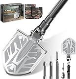 Sahara Sailor Unbreakable Tactical Shovel-180 Degree Folding Shovel-Camping Shovels - 23 in 1 Survival Gear and Equipment Multifunctional Camping Gear Survival Tools for Caping Hiking