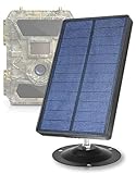 CREATIVE XP Trail Camera Solar Panel Kit - Waterproof 9V Solar Charger with 2400 mAh Rechargeable Lithium Battery - Outdoor Power for All Hunting Cameras