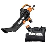 WORX WG509 12 Amp TRIVAC 3-in-1 Electric Leaf Blower with All Metal Mulching System
