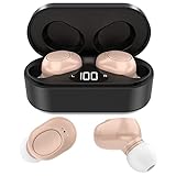 Sounece Digital Hearing Aids for Seniors Rechargeable with Noise Cancelling, Bluetooth Hearing Amplifier with 16 Channel & 8 Volume Control, No Squealing Hearing Aids with LED Power Display - Gifts for Elderly