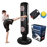 Inflatable Kids Punching Bag - ORULA,Tall 5’ 3” Punching Bags for Kids,Free Standing Punch Bag,Punching Dummy Kids,Kick Boxing Bag with Air Pump Gift Box,Relieve Pent Up Energy in Kids (Target, 160)