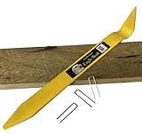 Keyfit Tools Eagle Beak Hardwood Flooring Fence Tool Staple Remover Puller Siding for 16, 18 gage 2' Staples Compatible with Bostitch & All Brands of Installation Construction Nailer & staplers