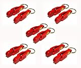 Bimini Lures Pro Snap Weights for trolling - Red Clip (Red - 10 Clips per Pack)