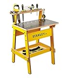 Stanley Jr. Kids Work Bench – Real Wood Craft Kits for Kids – Fun Working Bench for Kids – Kids Workshop Tool Bench – Children’s Play Work Bench – Play Construction Sets for Kids