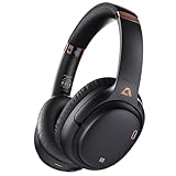 Lavales E600Pro Over-Ear Headphones Hybrid Active Noise Cancelling, Wireless Bluetooth Headphones, aptX HD & Low Latency, Hi-Res Audio, Deep Bass, 80H Playtime - Black