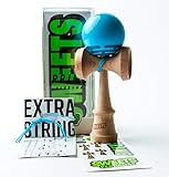 Sweets Kendamas Radar Prime Kendama - Sticky Paint, Perfect for Beginners, Extra String Accessory Gift Bundle (Blue)